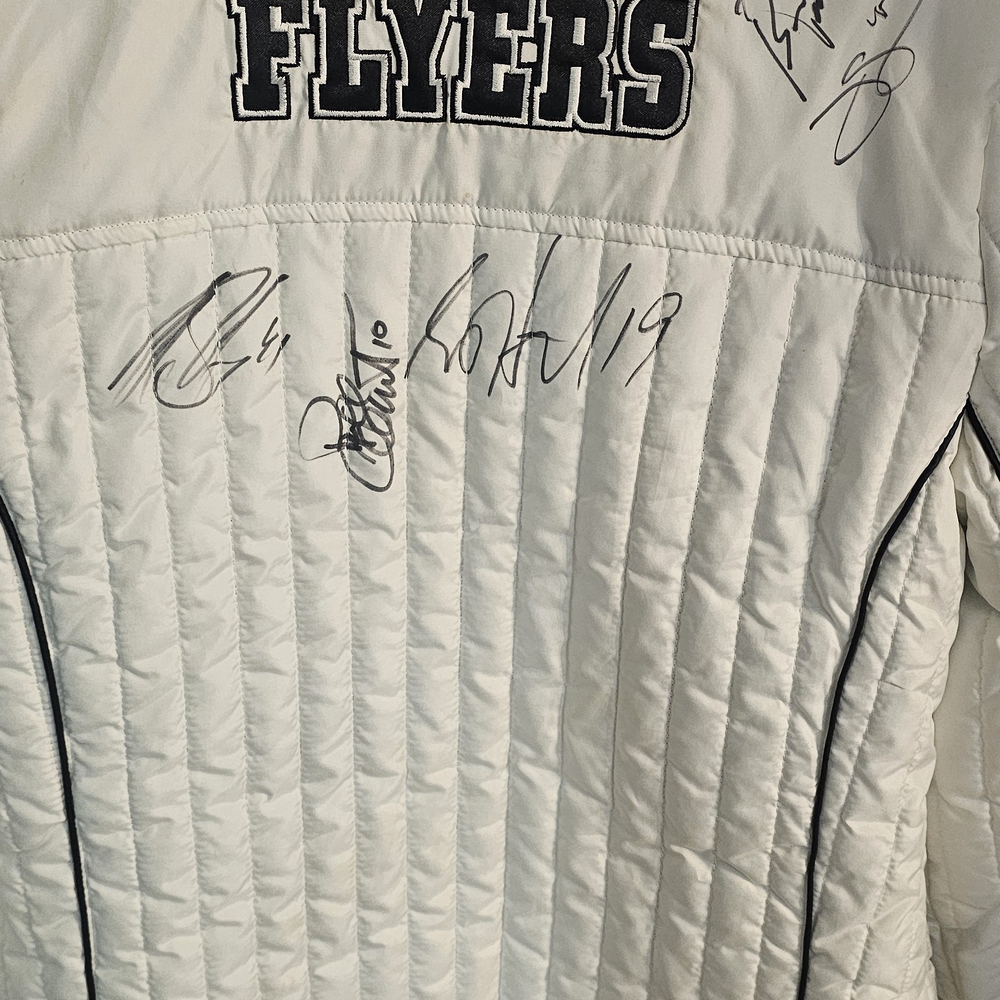 NHL Flyers White Puffer Jacket